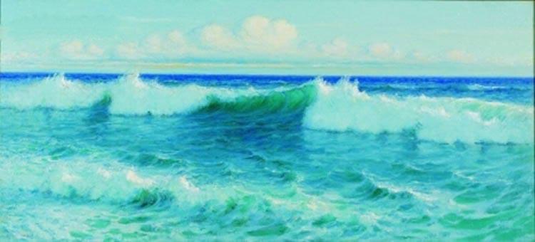 Lionel Walden Breaking Waves, oil painting by Lionel Walden oil painting picture